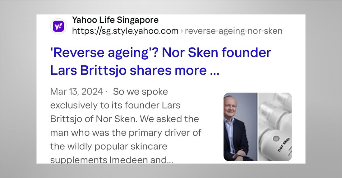 Founder of nor sken, Lars Brittsjo on the "Reverse-Ageing" Mindset